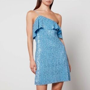 NEW Stine Goya Women's Blue Kenza Sequin Dress
